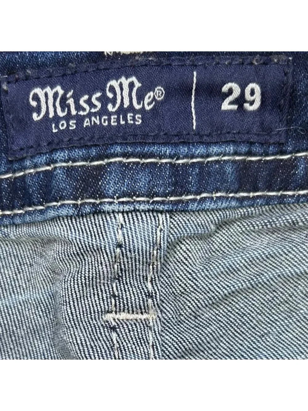 Miss Me 29 Mid-Rise Short Denim Jean Casual Embellished